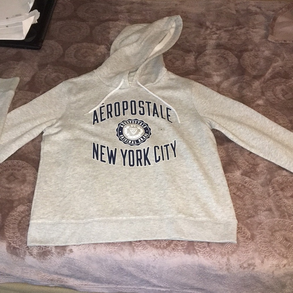 Aero Postel New York City gray hoodie